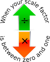 arrows up and down