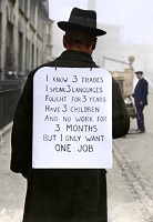 man with sign