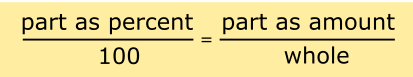 percent proportion