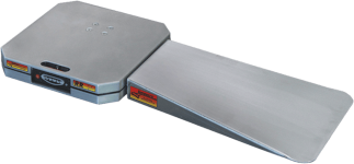 a ramp leading up to a vehicle weighing scale